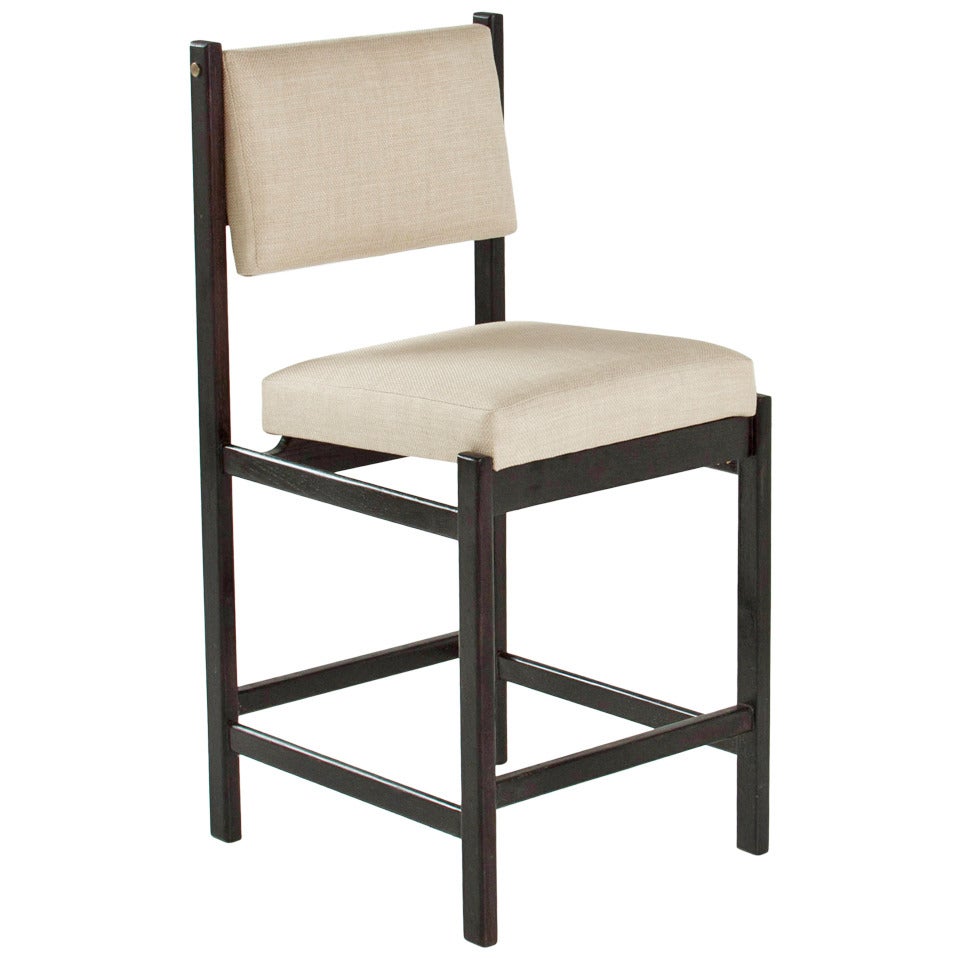The Basic Stool in Ebonized Oak by Thomas Hayes Studio