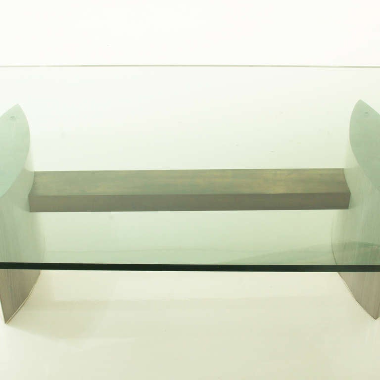 Contemporary Jantar Alloy Coffee Table by Thomas Hayes Studio