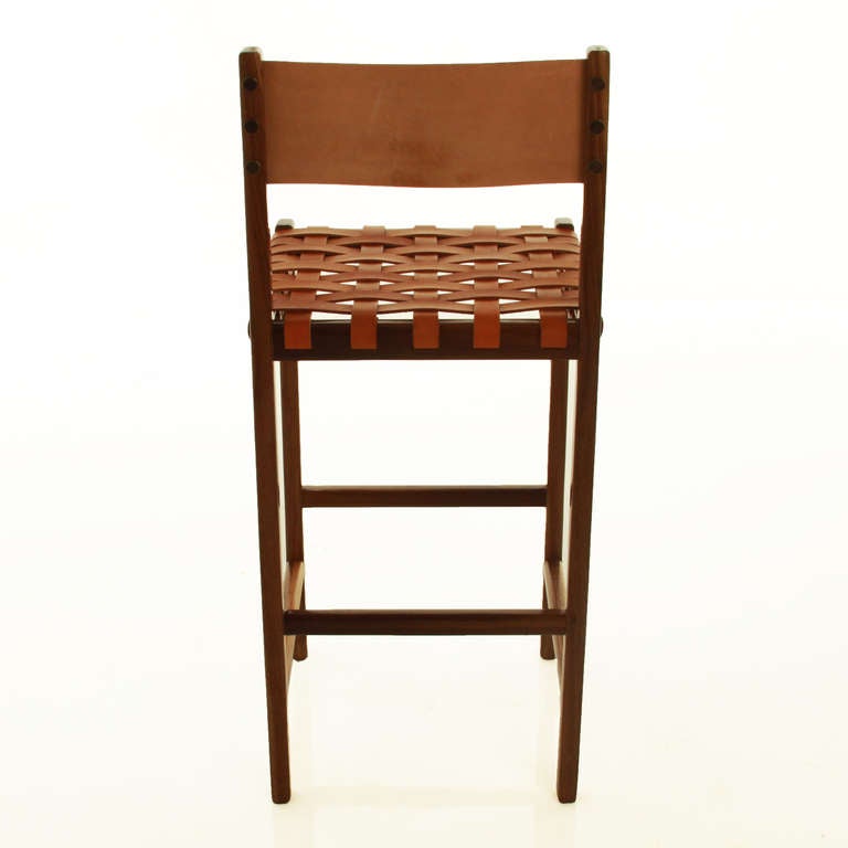 leather strap bar stools