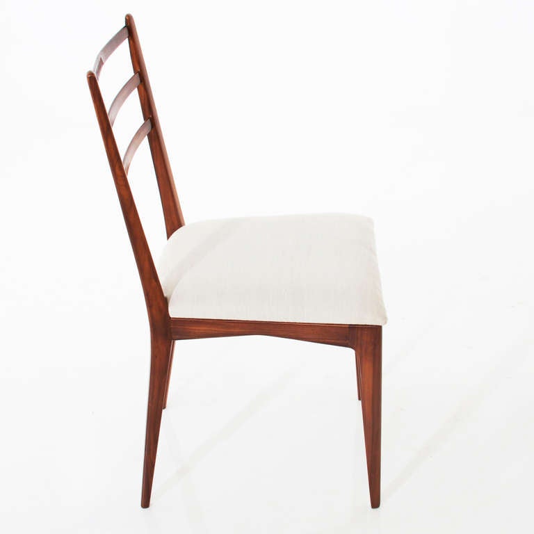 Set of 6 Brazilian Dining Chairs by Giuseppi Scapinelli In Good Condition In Hollywood, CA