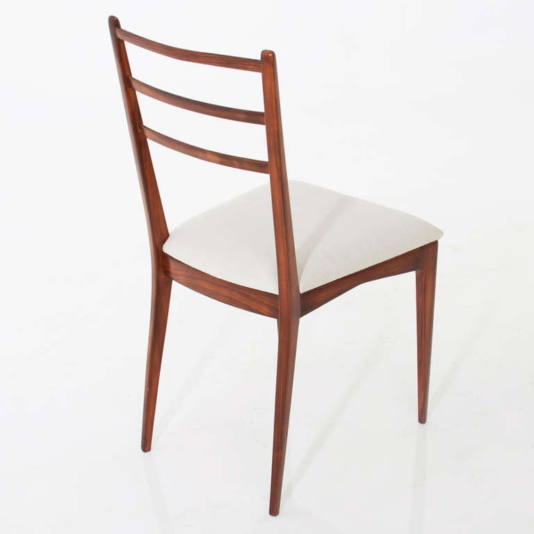 Mid-20th Century Set of 6 Brazilian Dining Chairs by Giuseppi Scapinelli