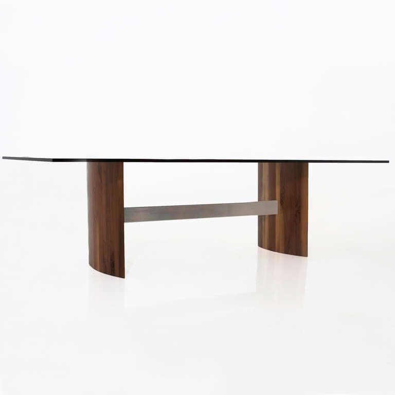 Jantar Alloy Dining Table in Chrome Finished Steel by Thomas Hayes Studio