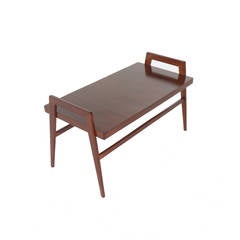 Brazilian Organic Modern Solid Peroba Side Table