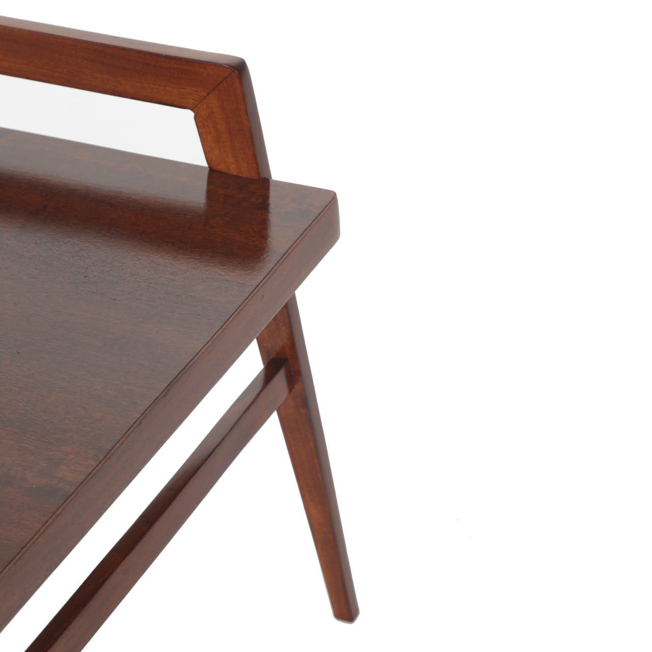 Brazilian Organic Modern Solid Peroba Side Table For Sale 3