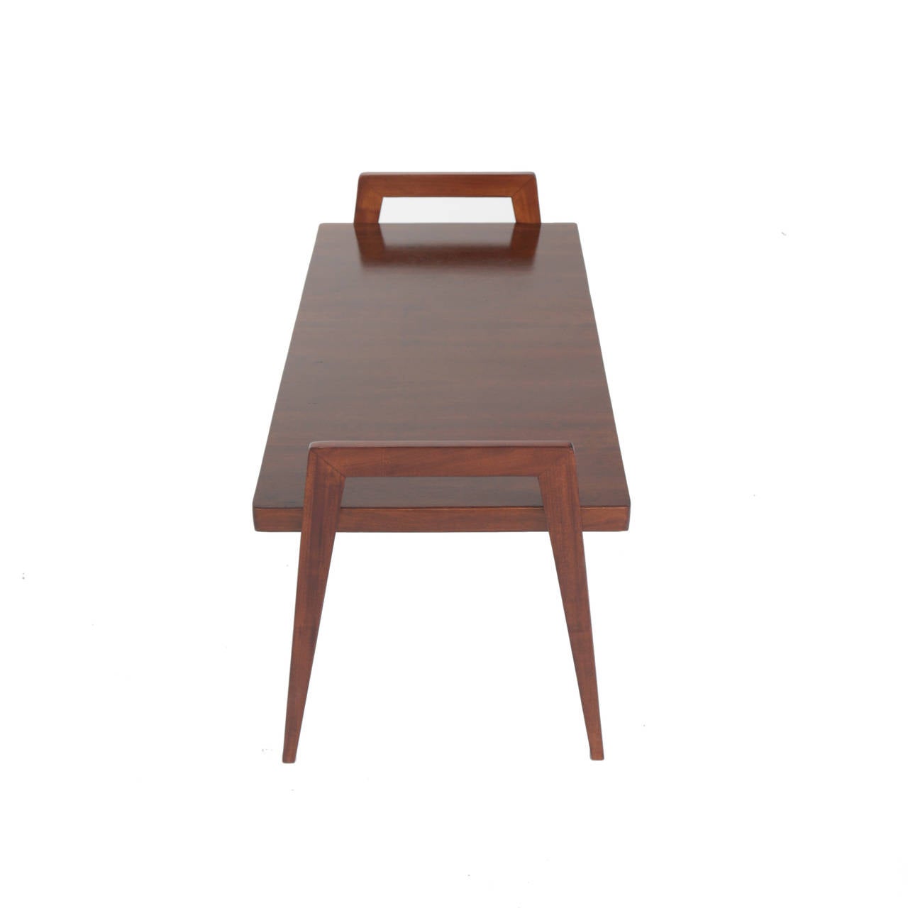 Brazilian Organic Modern Solid Peroba Side Table For Sale 1