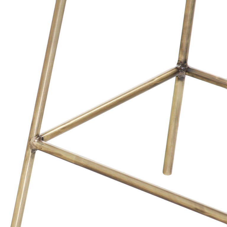 The Brass Petra Stool by Thomas Hayes Studio 2