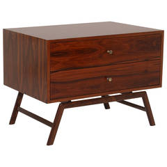 The Nicole Side Table or Night Stand in Rosewood by Thomas Hayes Studio