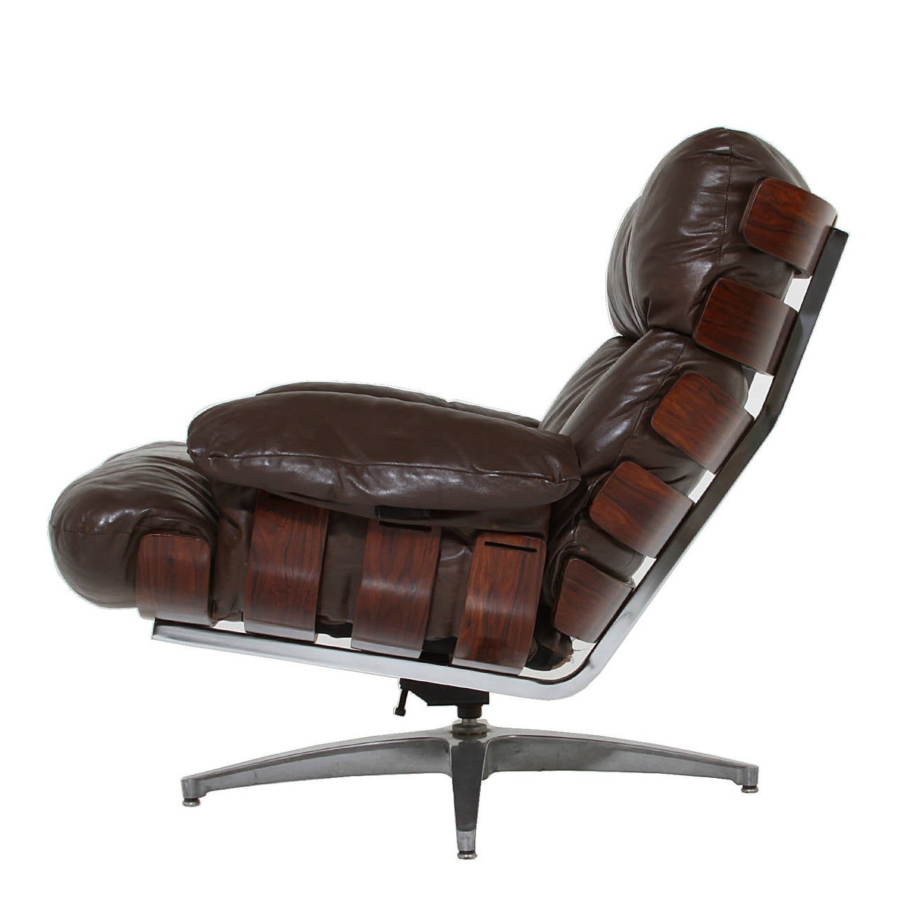 Rare Rosewood lounge Chair by Directional In Good Condition In Hollywood, CA
