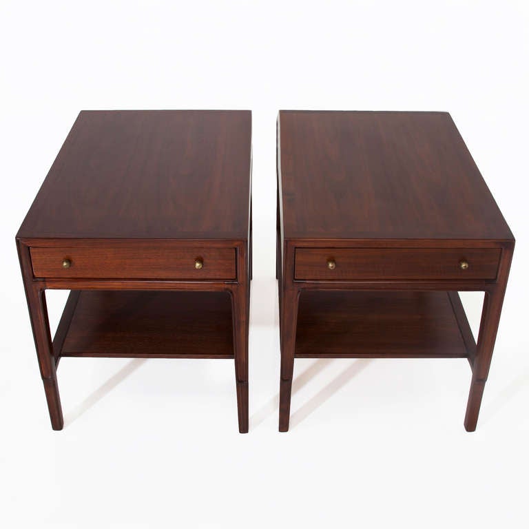 Mid-20th Century Pair Of Vintage Side Tables Or Night Stands By John Stuart For Janus