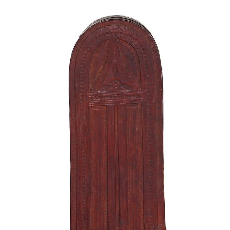 Mid-20th Century Red Tooled Leather Guitar Case