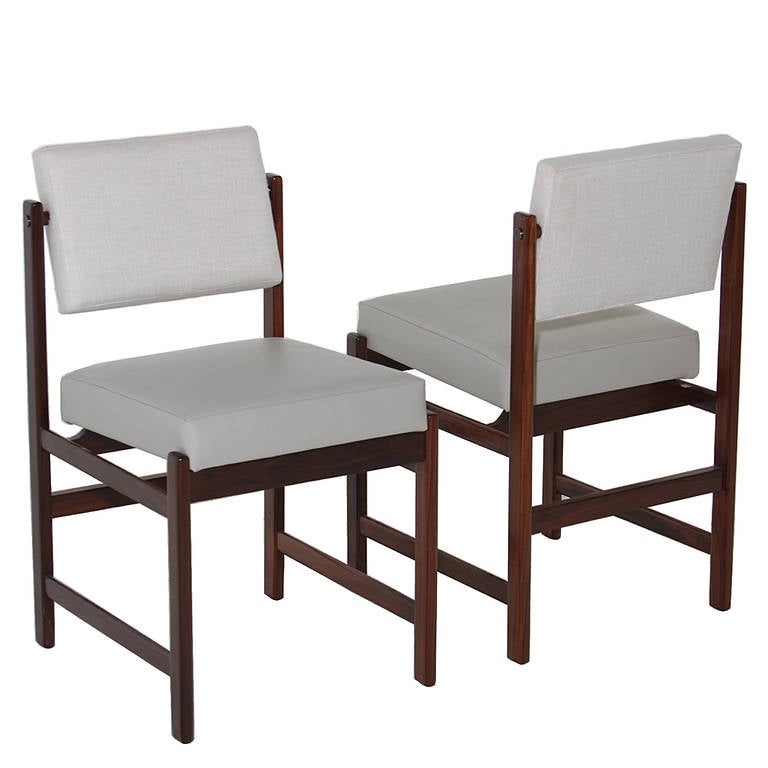 American The Basic Pivot Back Dining Chair in Rosewood by Thomas Hayes Studio