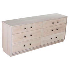 Vintage Bleached Walnut Dresser in the manner of Billy Haines