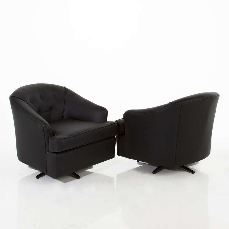 swivel leather club chairs