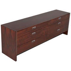 Robert Baron for Glenn of California Rosewood and Chrome Dresser