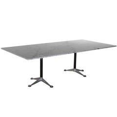 Bruce Burdick Dining Table for Herman Miller with Carrara Marble Top