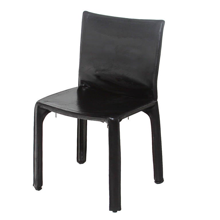 Mid-20th Century Set of 12 Mario Bellini Cab Chairs For Sale