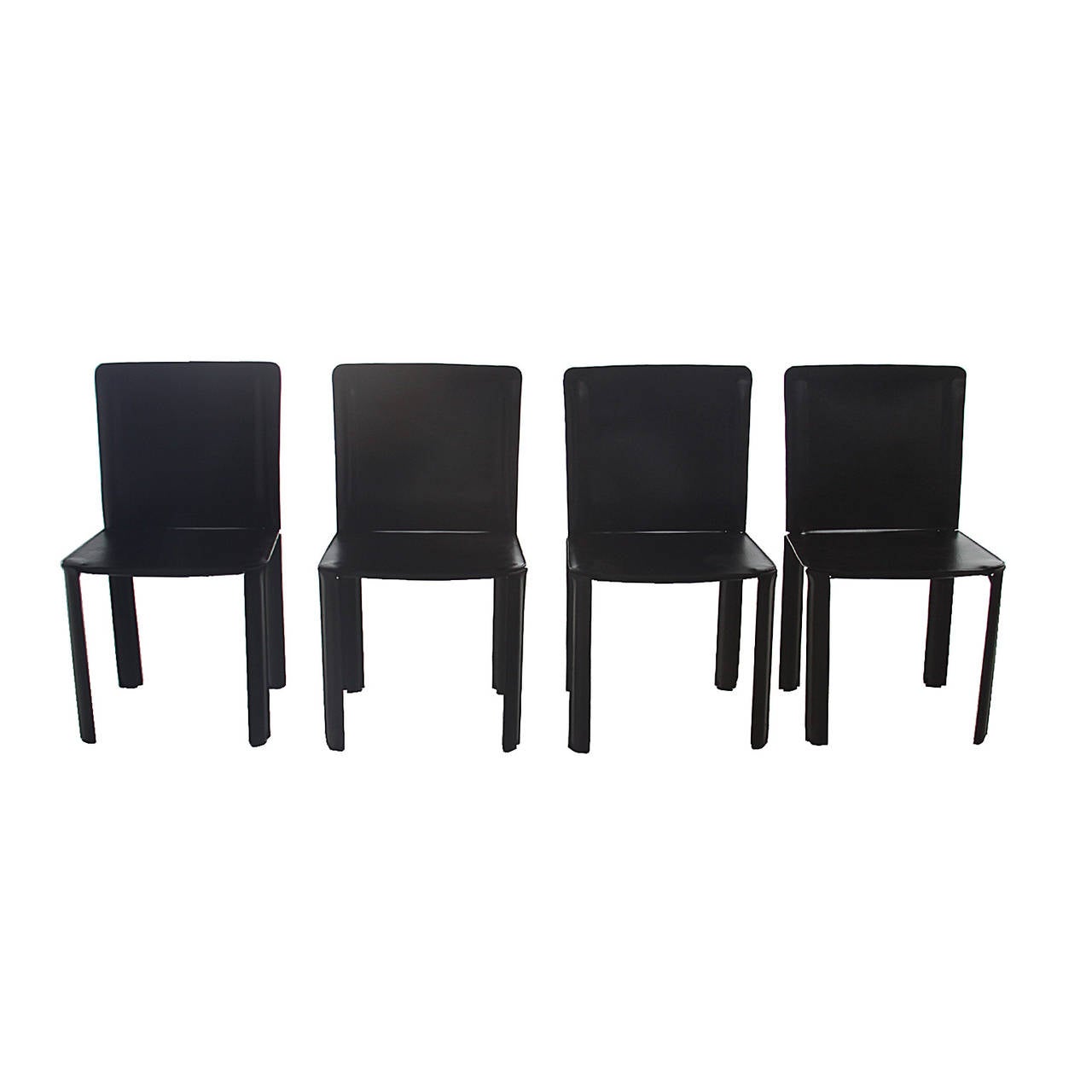 Set of Five De Couro of Brazil Dining Chairs