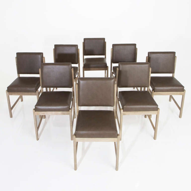 American The Basic Dining Chair in Bleached Walnut by Thomas Hayes Studio