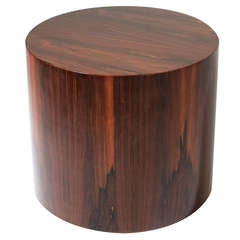 Milo Baughman Round Rosewood pedestal or large side table