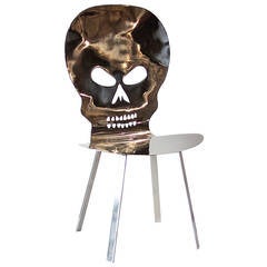 Cadeira Caveira Inox/Skull Inox Chair by Alê Jordão 7
