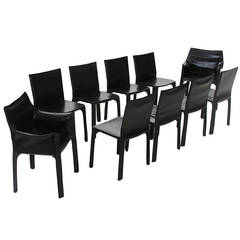 Organic Modern Mario Bellini Cab Chairs