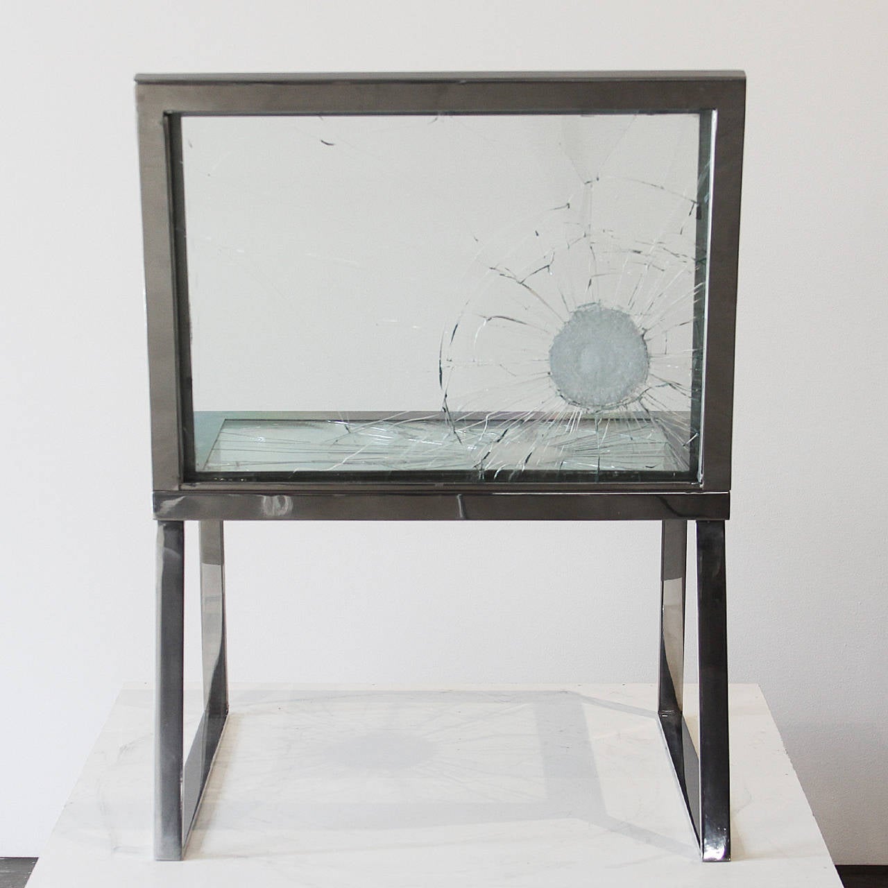 Contemporary Cadeira Blindada/Bullet Chair by Alê Jordão For Sale