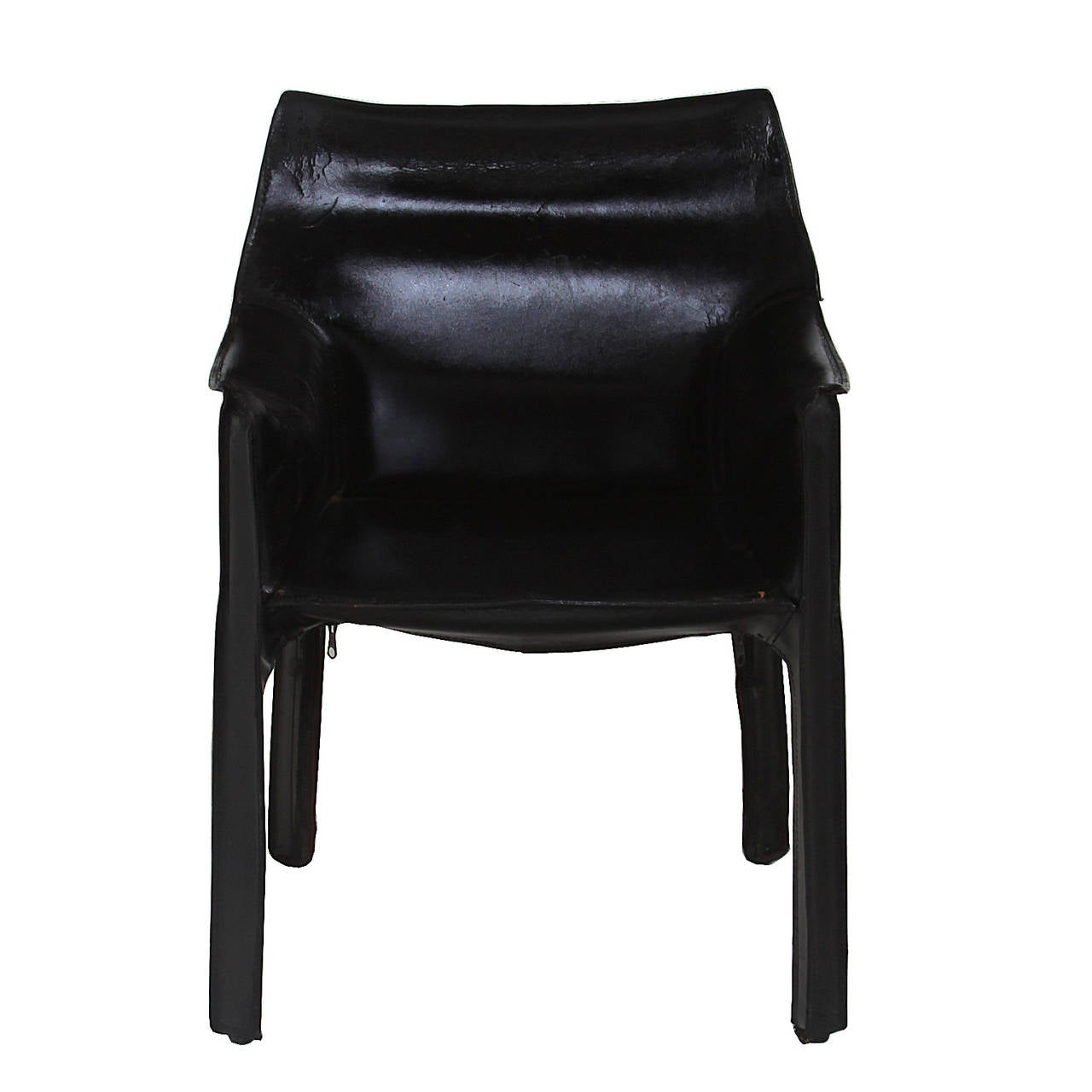 Organic Modern Mario Bellini Cab Chairs In Fair Condition For Sale In Los Angeles, CA