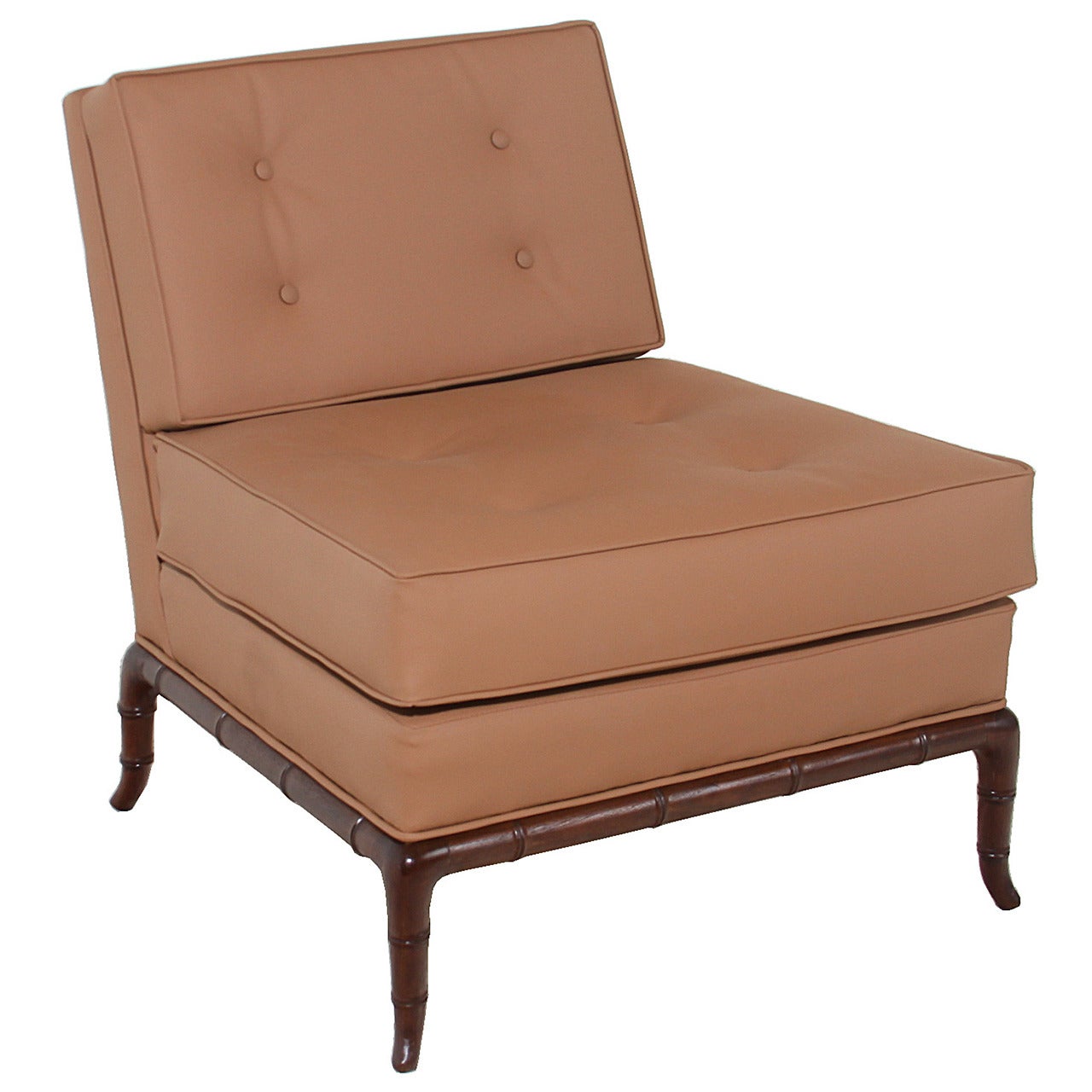 T.H. Robsjohn-Gibbings Iconic Slipper Chair For Sale