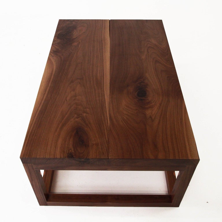 American The Basic Coffee Table in Walnut by Thomas Hayes Studio