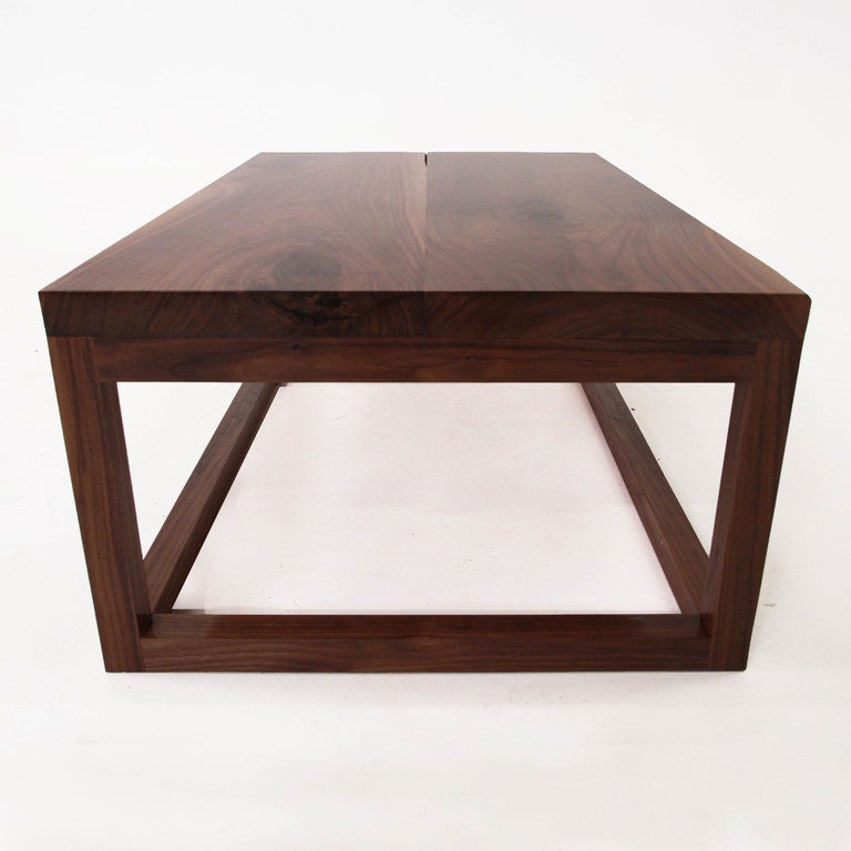 The Basic Coffee Table in Walnut by Thomas Hayes Studio In Excellent Condition In Hollywood, CA