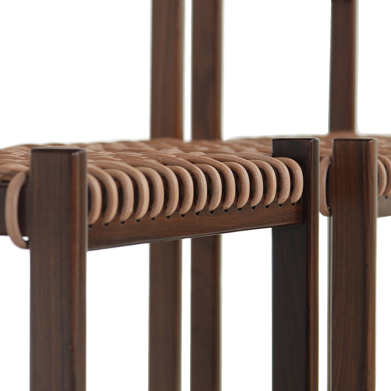 The Leather Cord Stool by Thomas Hayes Studio 3