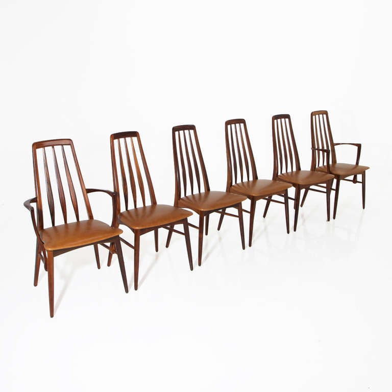 Set of Six Rosewood Dining Chairs by Koefoeds-Hornslet In Good Condition In Hollywood, CA