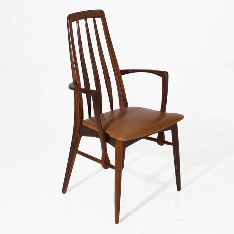 Mid-20th Century Set of Six Rosewood Dining Chairs by Koefoeds-Hornslet