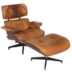 Eames 670/671 Lounge Chair 
Ottoman in Rosewood for Herman Miller