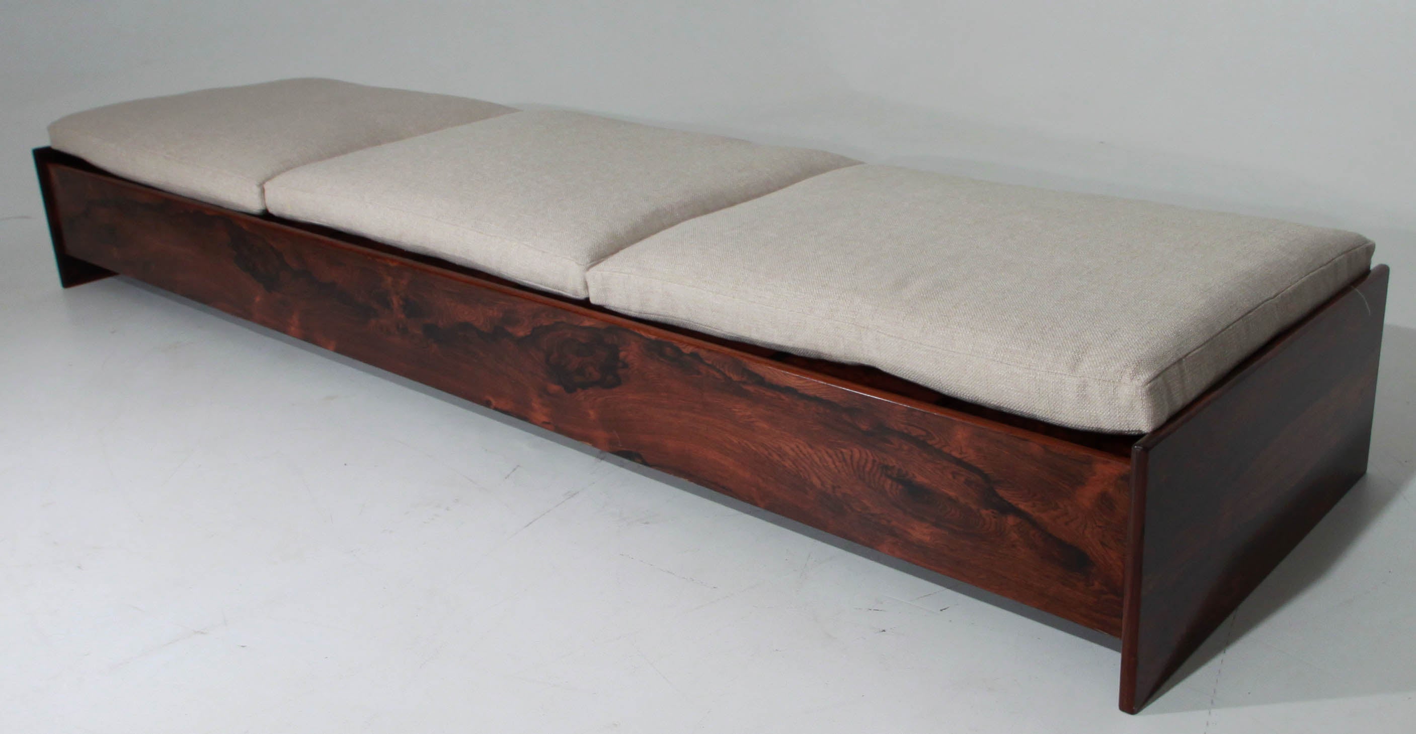 Low Rosewood Bench or Daybed, Brazil