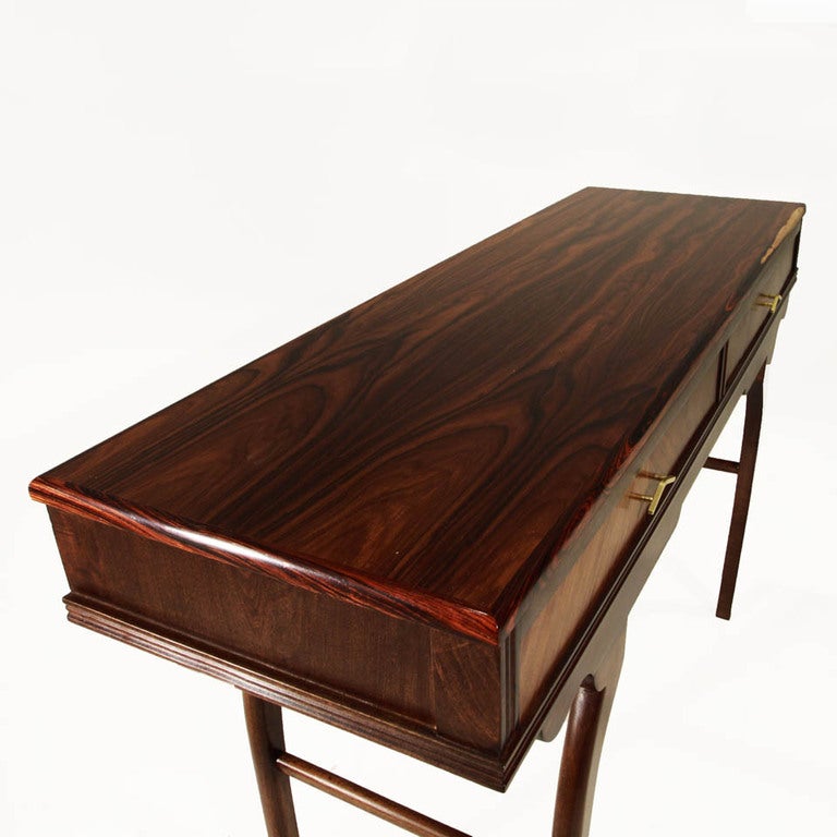 Rosewood Top Console Table Attributed to Guiseppi Scapinelli 2