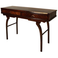 Rosewood Top Console Table Attributed to Guiseppi Scapinelli