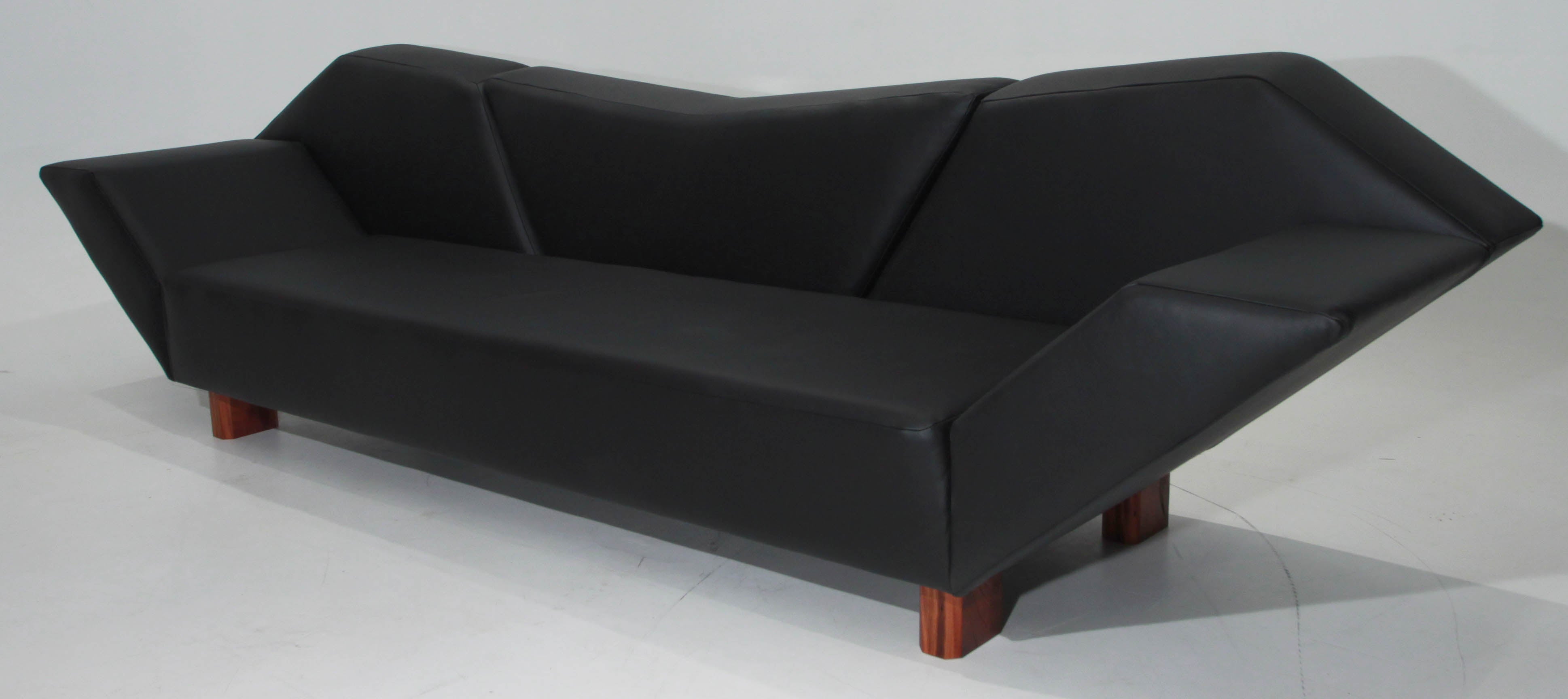 Massive Prototype Geometric Sofa by Zanini De Zanine For Sale