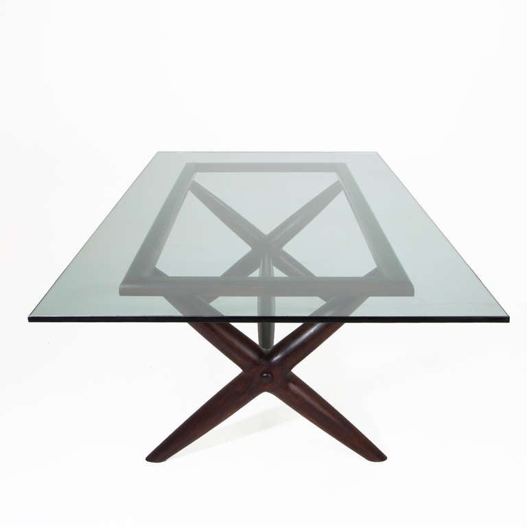 Brazilian Sculptural Dining Table in the Manner of Giuseppe Scapinelli For Sale 1
