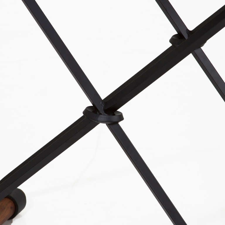 Contemporary The Iron & Rolled Seat Stool by Thomas Hayes Studio