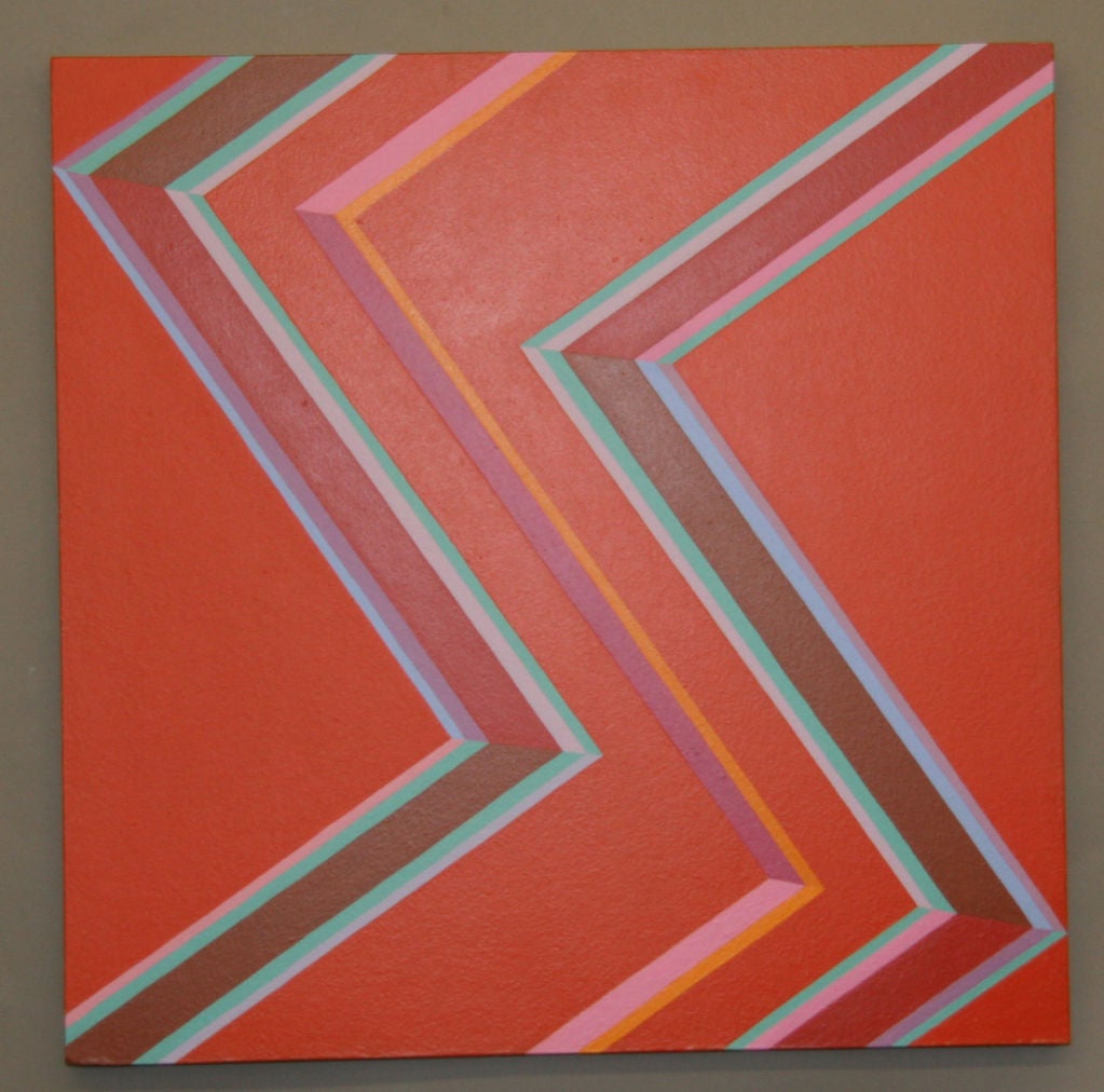 Untitled acrylic on Masonite by John Barbour