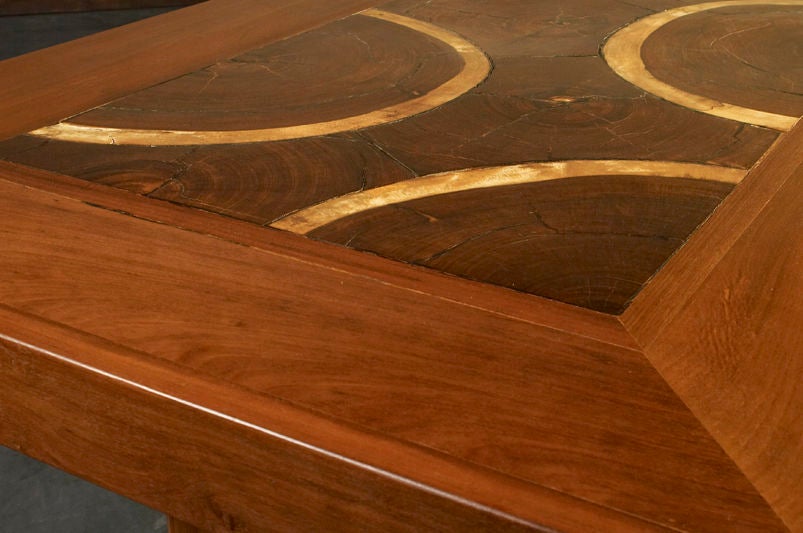 Massive custom exotic wood dining table by Jose Zanine Caldas 4