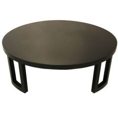 Black Lacquered Coffee Table by Van Keppel & Green