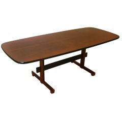 Rounded Edge Brazilian Rosewood Dining Table 8