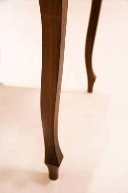 Vintage Brazilian Exotic Hardwood Sculptural Dining Chairs For Sale 5
