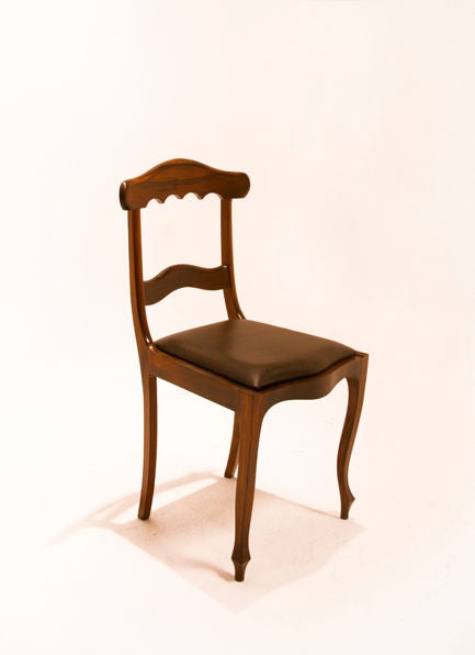 Vintage Brazilian Exotic Hardwood Sculptural Dining Chairs For Sale 1
