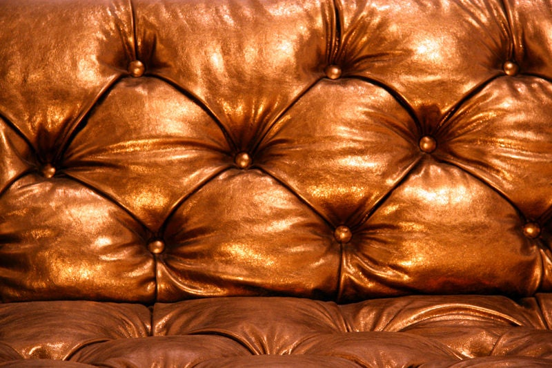 gold leather furniture