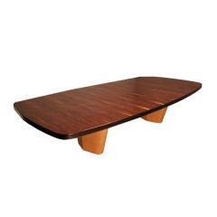 Vintage Massive Rosewood dining table, L'Atelier attribution