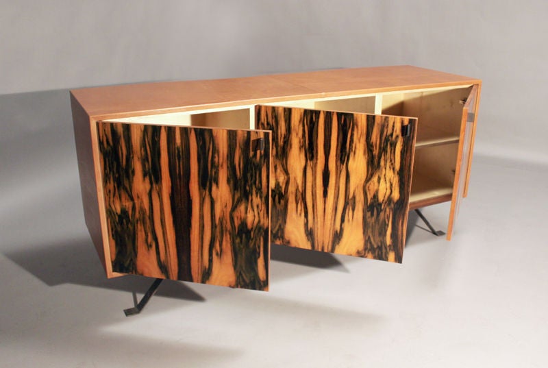 Leather wrapped credenza by Marcelo Vasconcellos 1