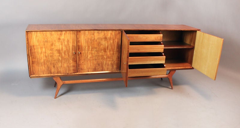 Mid-20th Century Brazilian Caviuna credenza, Giuseppe Scapinelli attribution